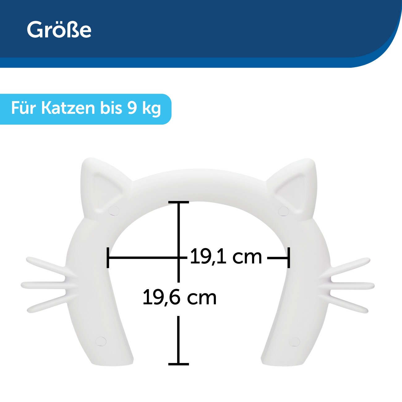 PetSafe Katzentunnel für Zimmertüren, Weiß
