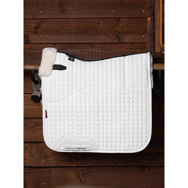Zadeldek LeMieux Merino+ Half Lined Dressage Wit-wit