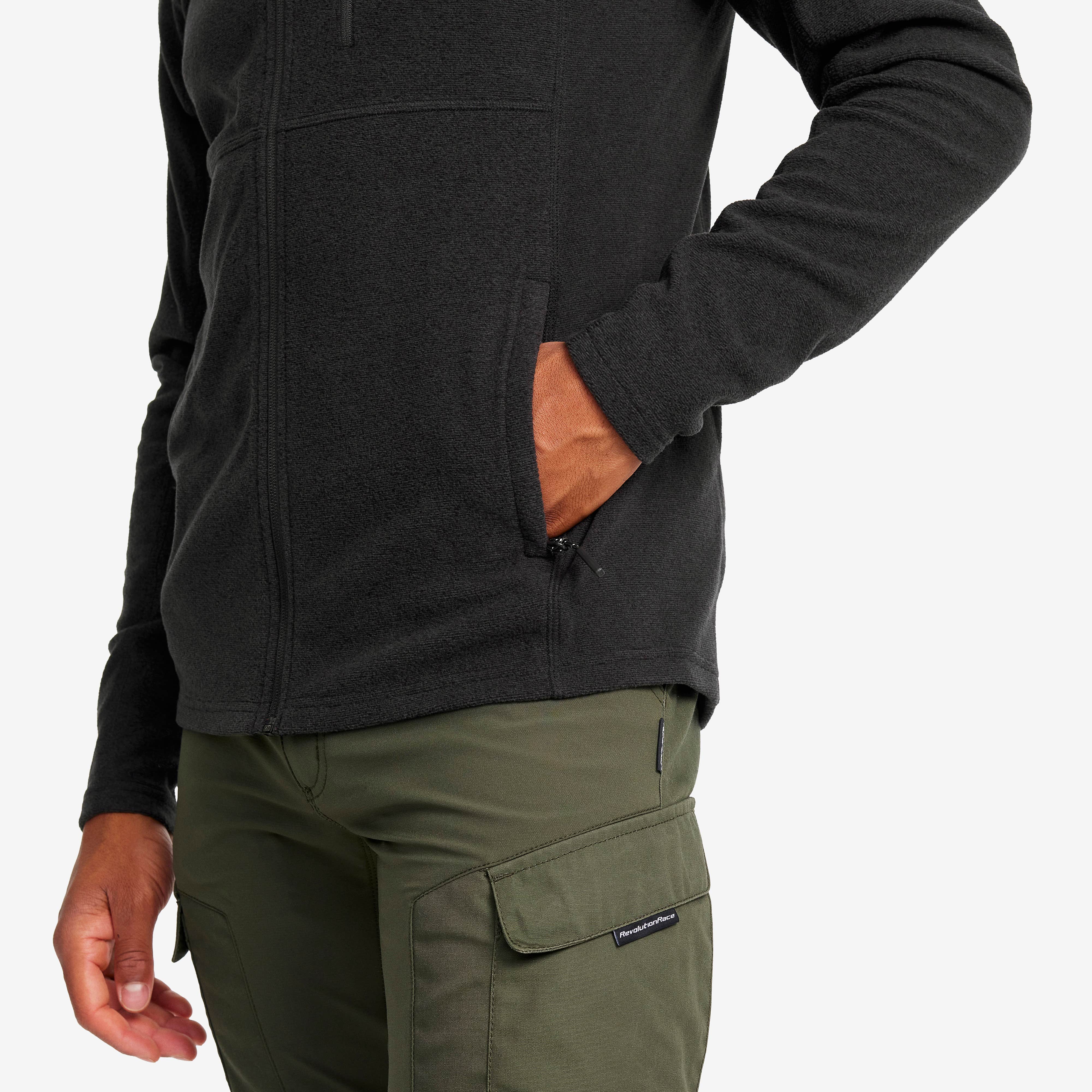 Essential Full-zip Fleece Herre Black