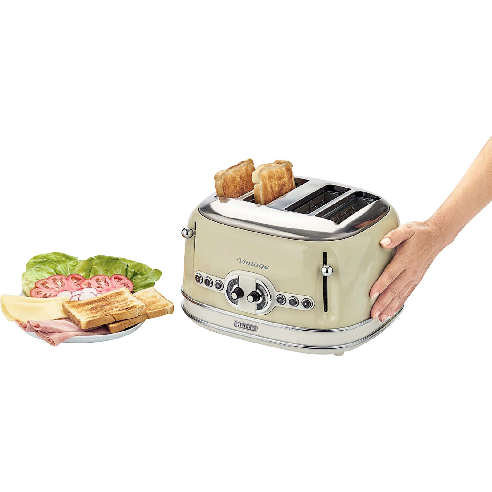 Ariete 4-Scheiben Vint.Toast. ARI-156-BG