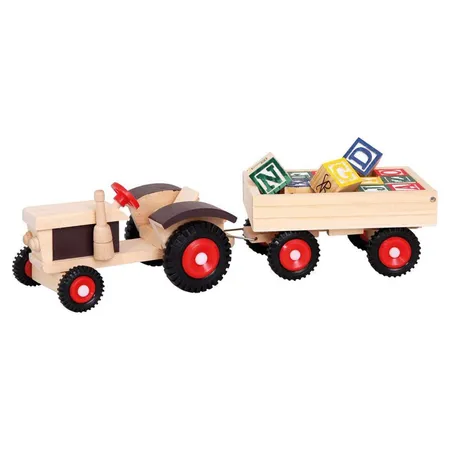 Bino Mertens Traktor mit ABC-Anhänger