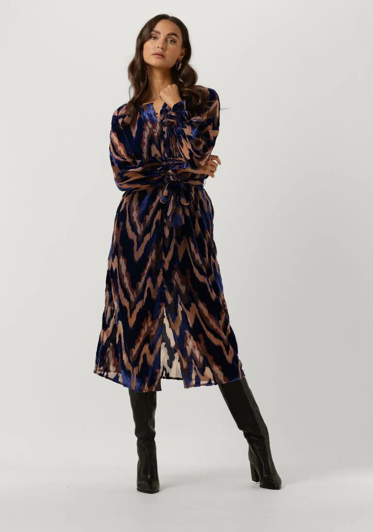 FREEBIRD blauwe freebird mini jurk senna dress