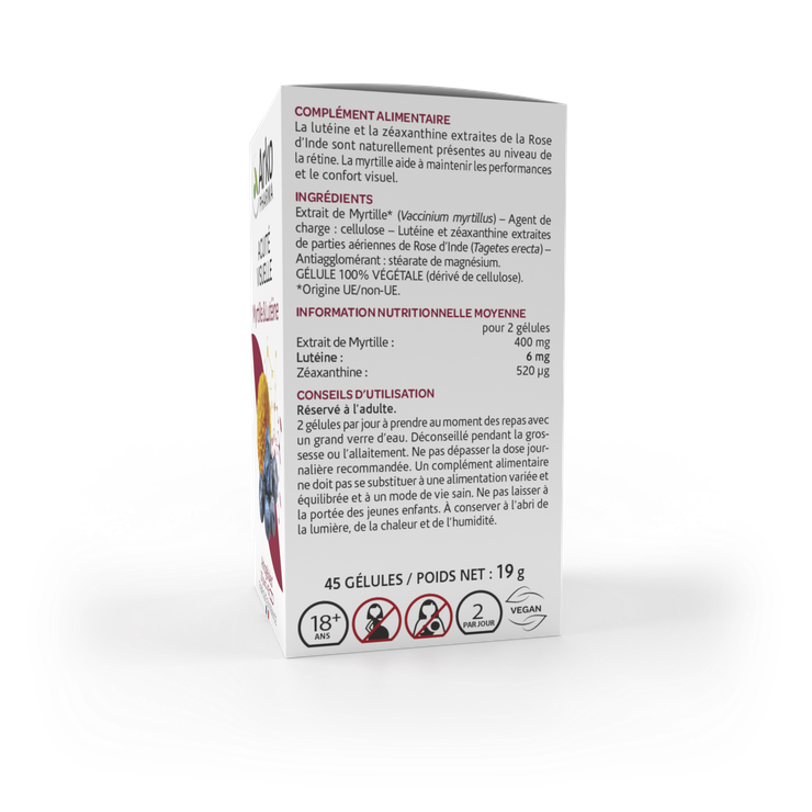 Arkogélules myrtille et Lutéine 45 capsules
