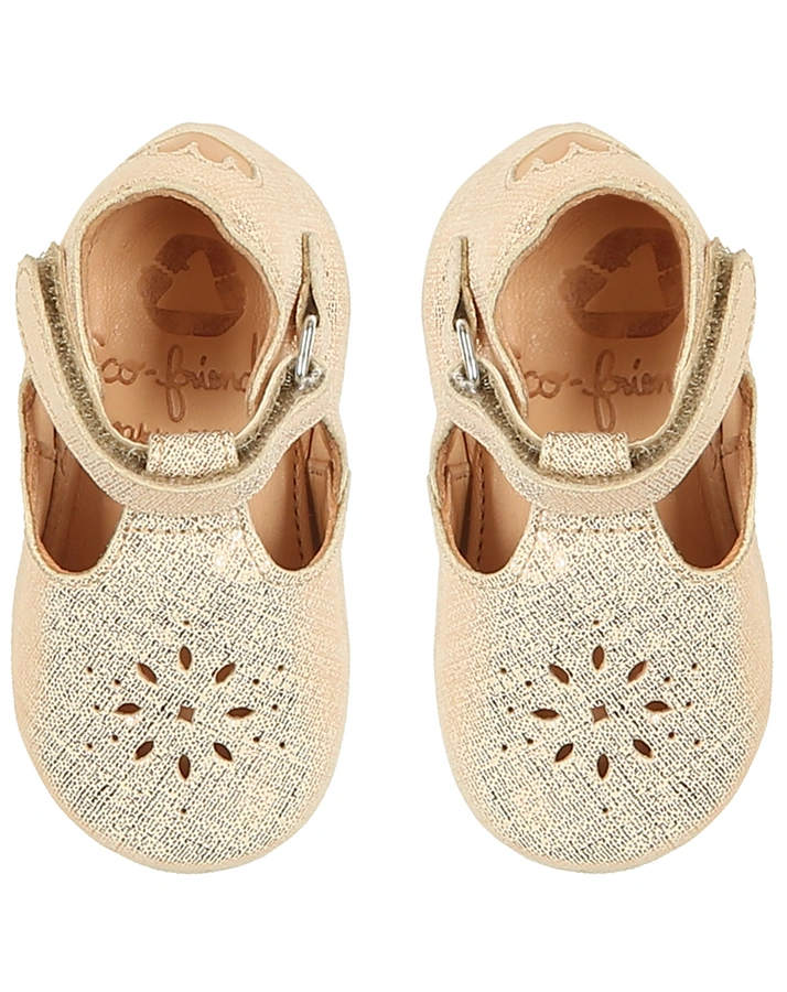 Krabbelschuhe LILLYP in kupfer metallic