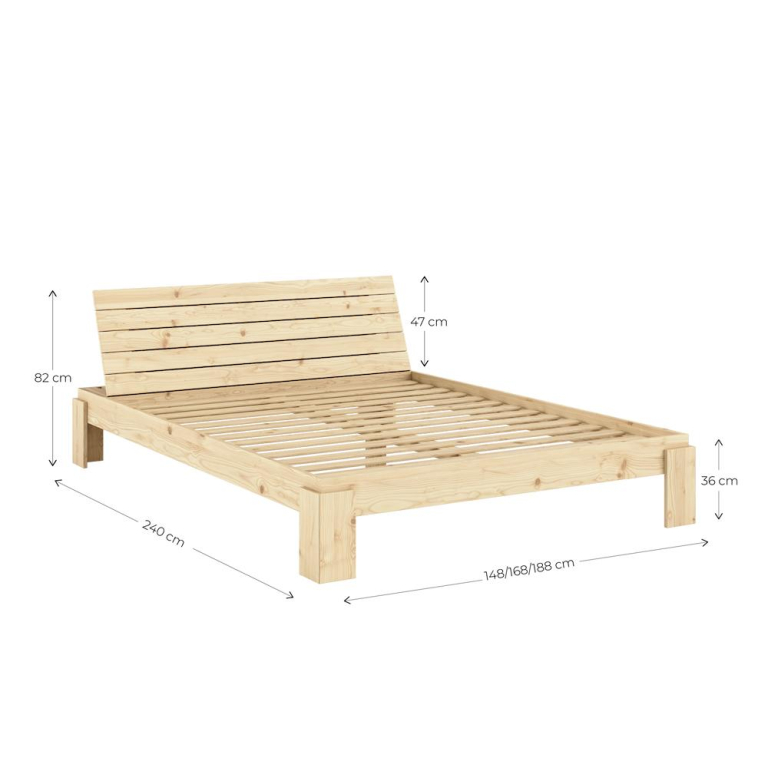 Karup Design Layers slaapbank met hoofdbord 180x200 naturel