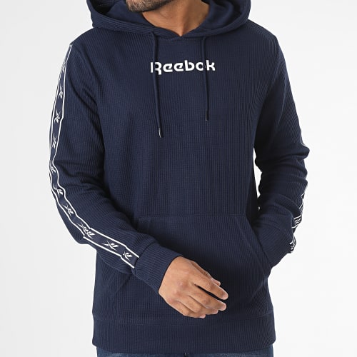 Sweat Capuche A Bandes Reebok Identity Vector Tape HZ3369 Bleu Marine