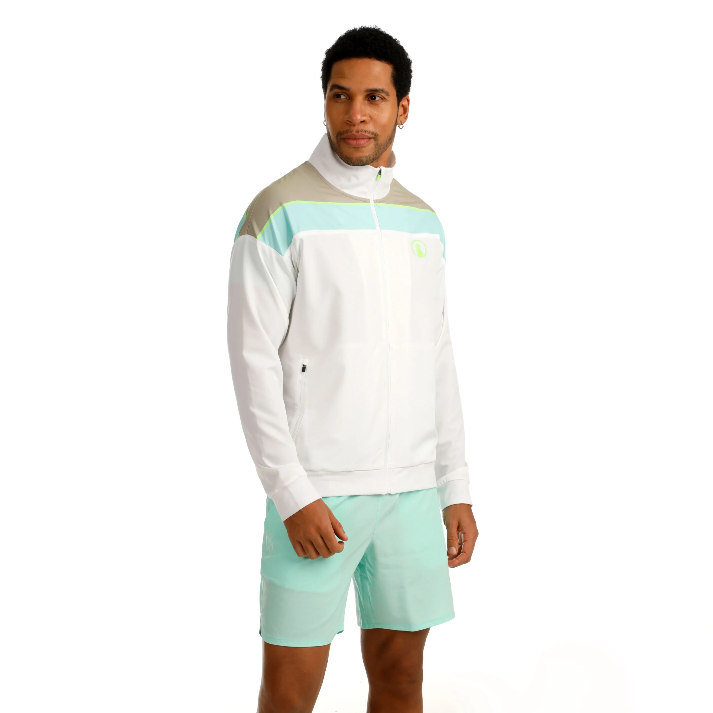 Quiet Please Wild Return Block Veste De Survêtement Hommes - Blanc , Multicouleur