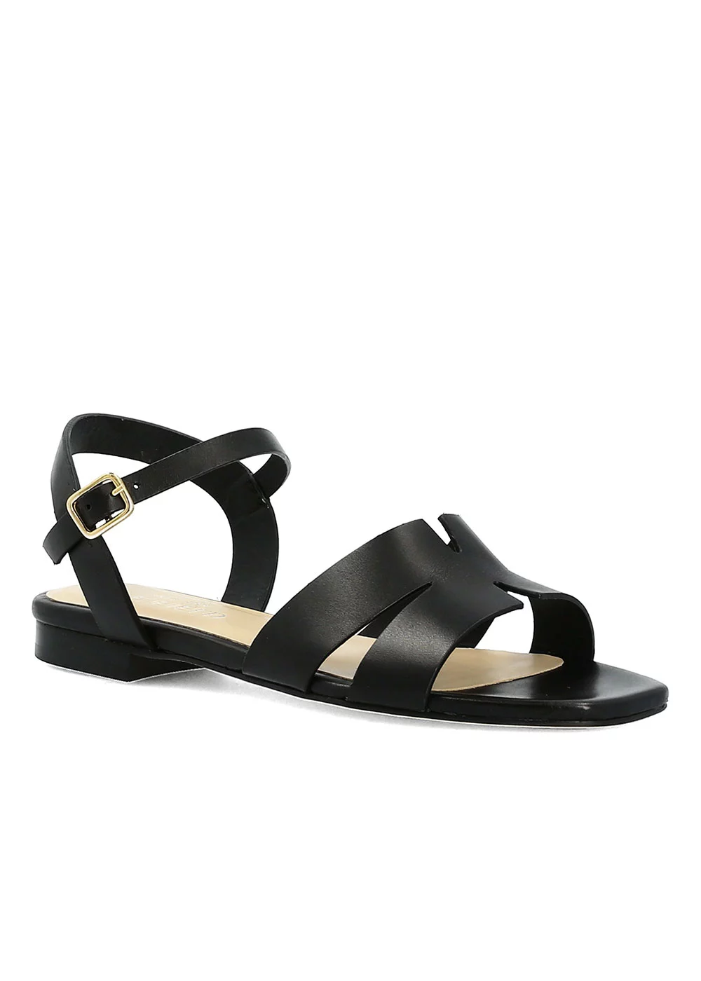 SANDALE SLOUGH CUIR NOIR