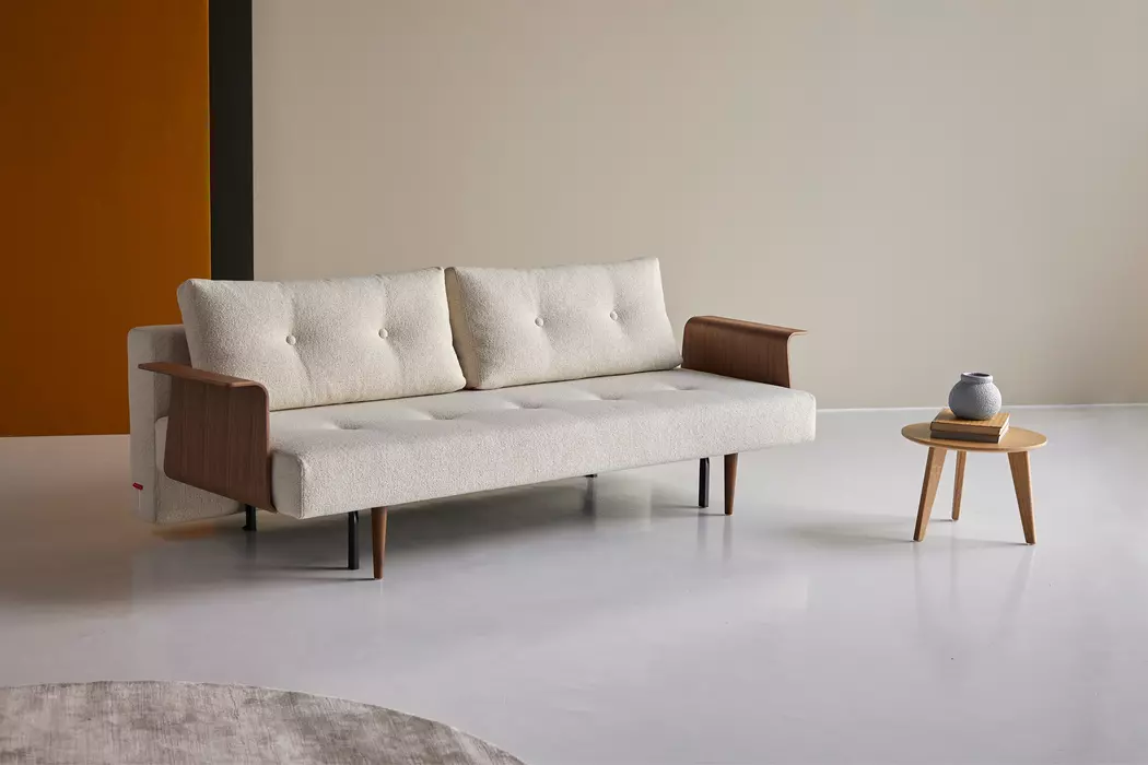 Schlafsofa mit Armlehnen Recast Plus dunkel