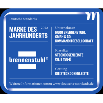 Brennenstuhl stekkerdoos met schakelaar 8-voudig zwart 2 m