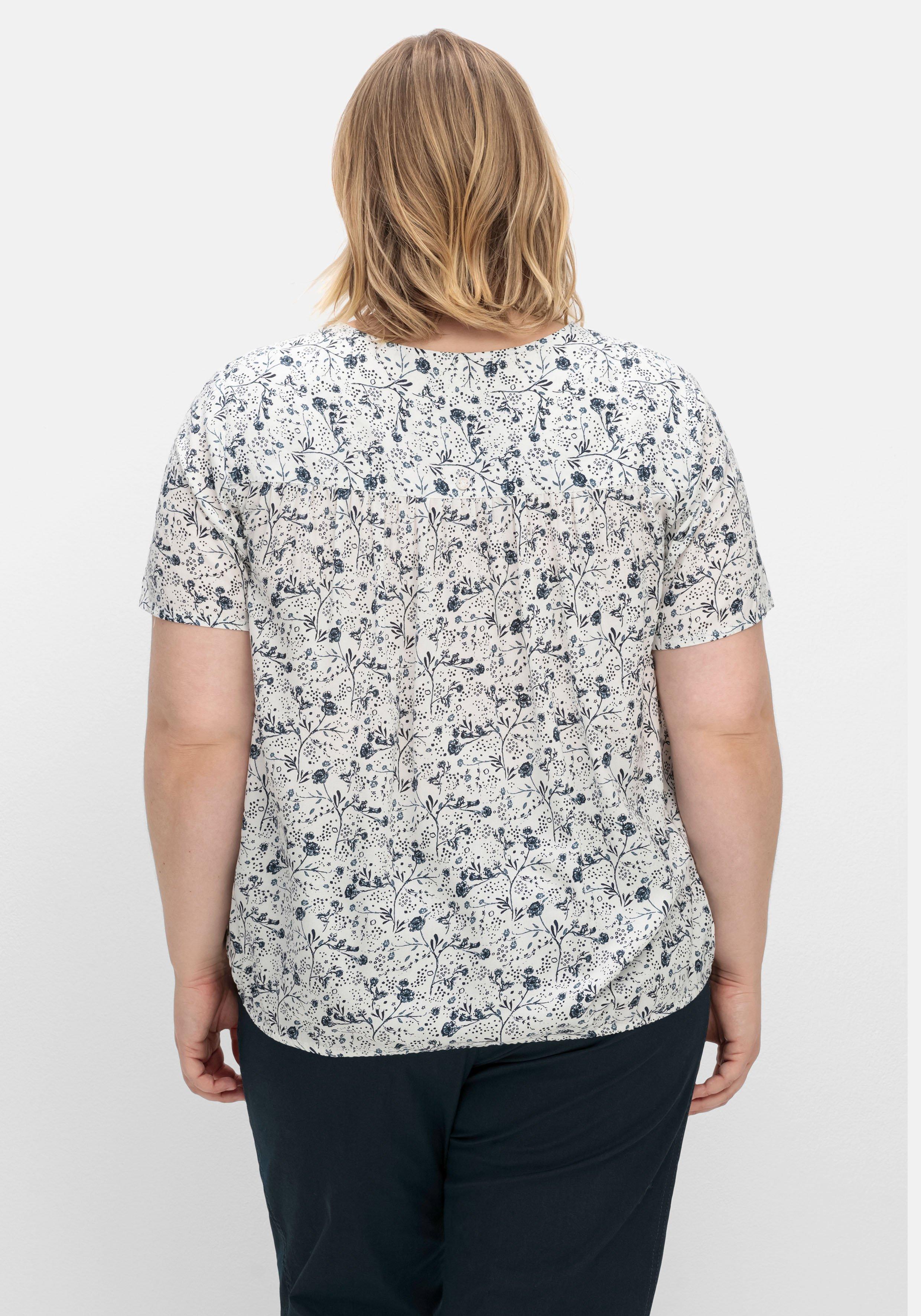 Tunika mit Alloverprint und Saum-Gummibund