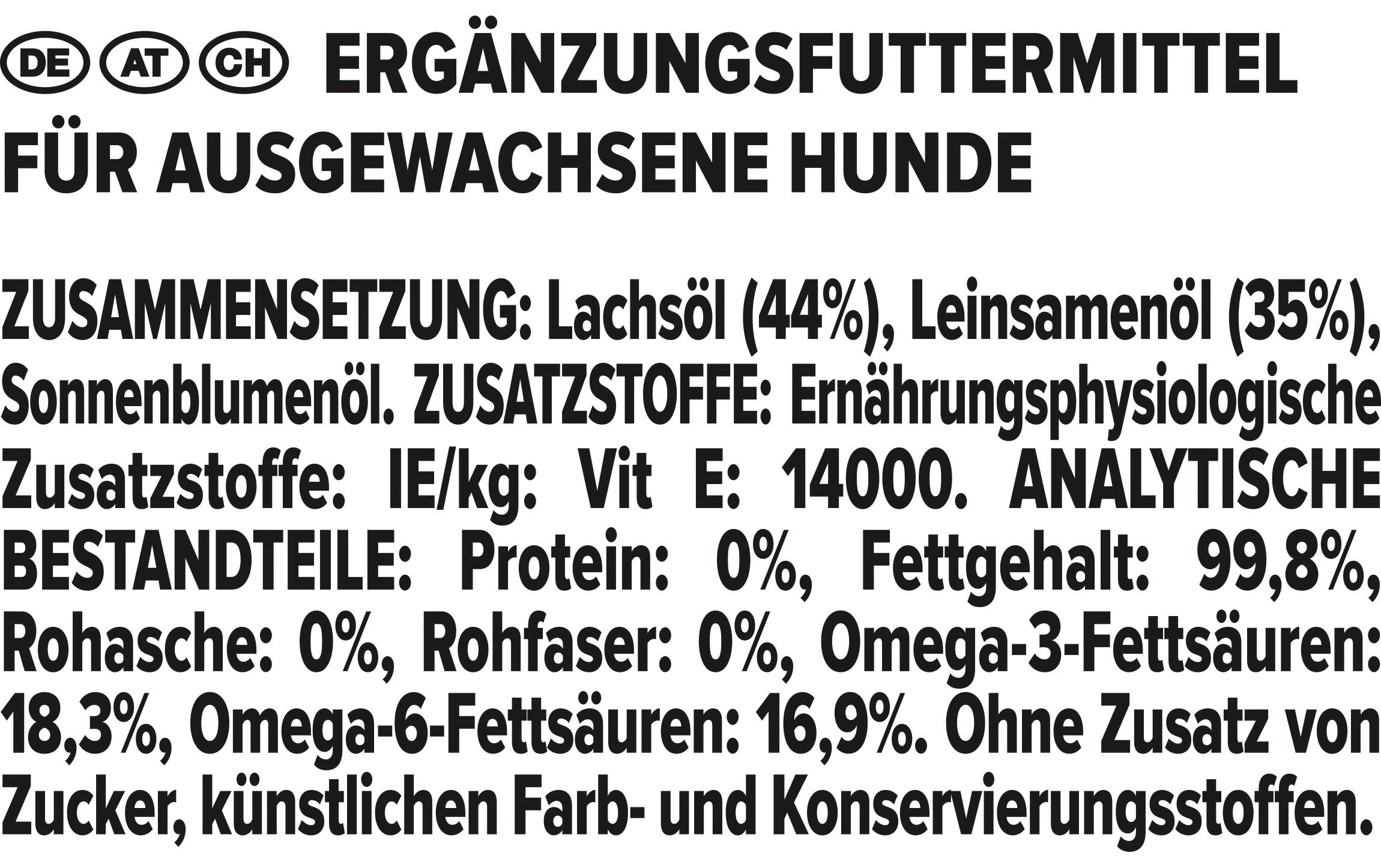 Hunde-Nahrungsergänzung Skin & Coat+ 250 mlErgänzungsfuttermittel für ausgewachsene Hunde