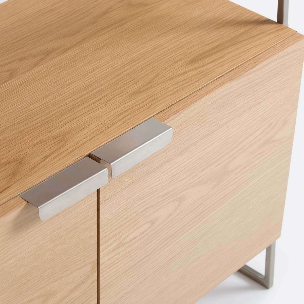 LA REDOUTE INTERIEURS<br>Estante vintage em carvalho e cromo, Alt.190 cm, Watford