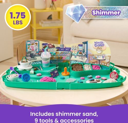 Kinetic Sand - Cafékoffer - Speelset - 793 g - 4 Kleuren