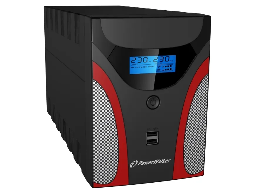 PowerWalker VI 1200 RLE, Interaktivt indgangsstik, 1,2 kVA, 720 W, 165 V, 290 V, 45/55 Hz