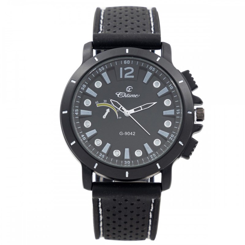Montre Homme CHTIME bracelet Silicone Noir
