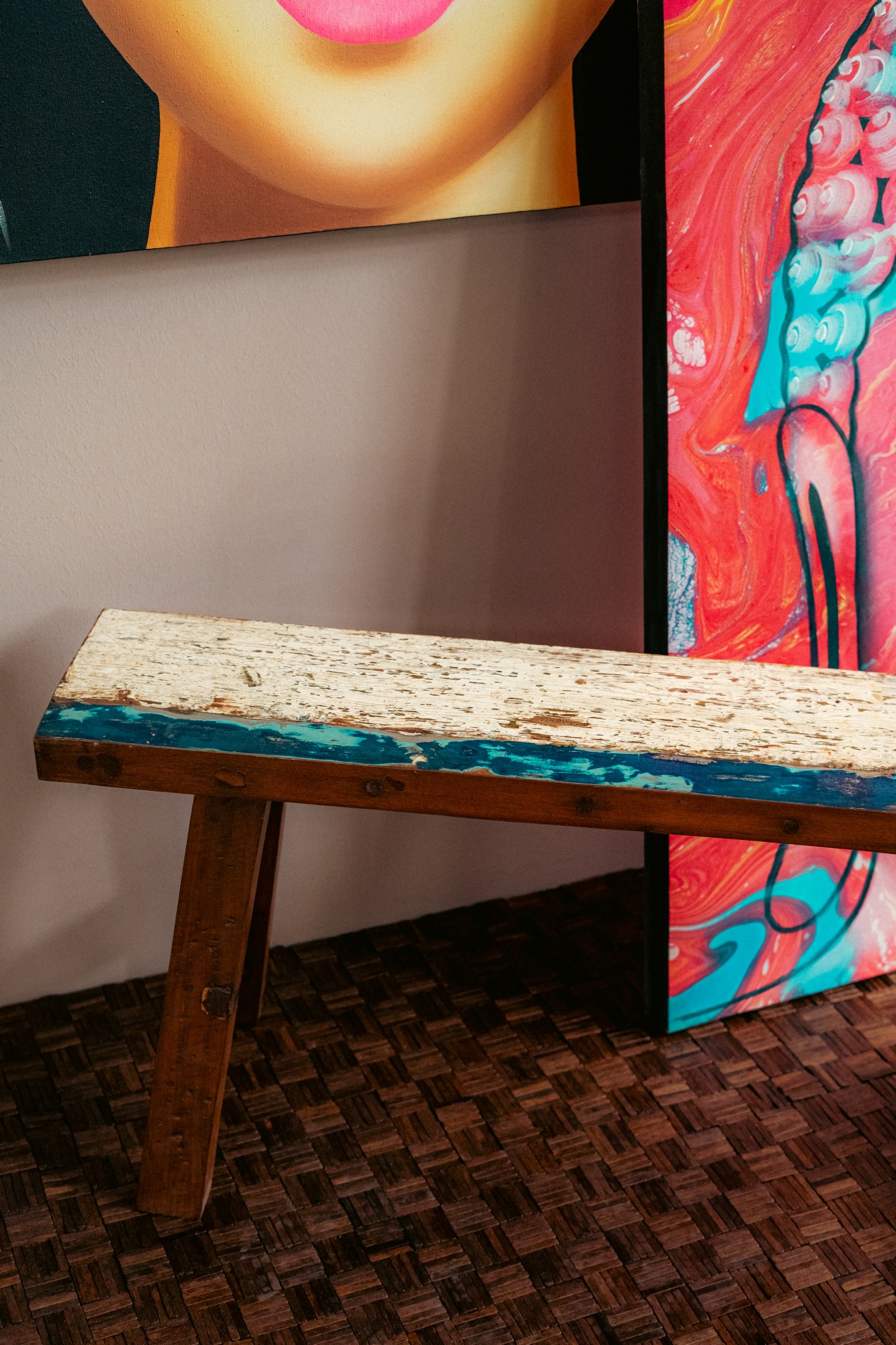 Holzteppich 'Faisal', Kautschukholz dunkel, B 200 cm, L 140 cm von fischer's lagerhaus