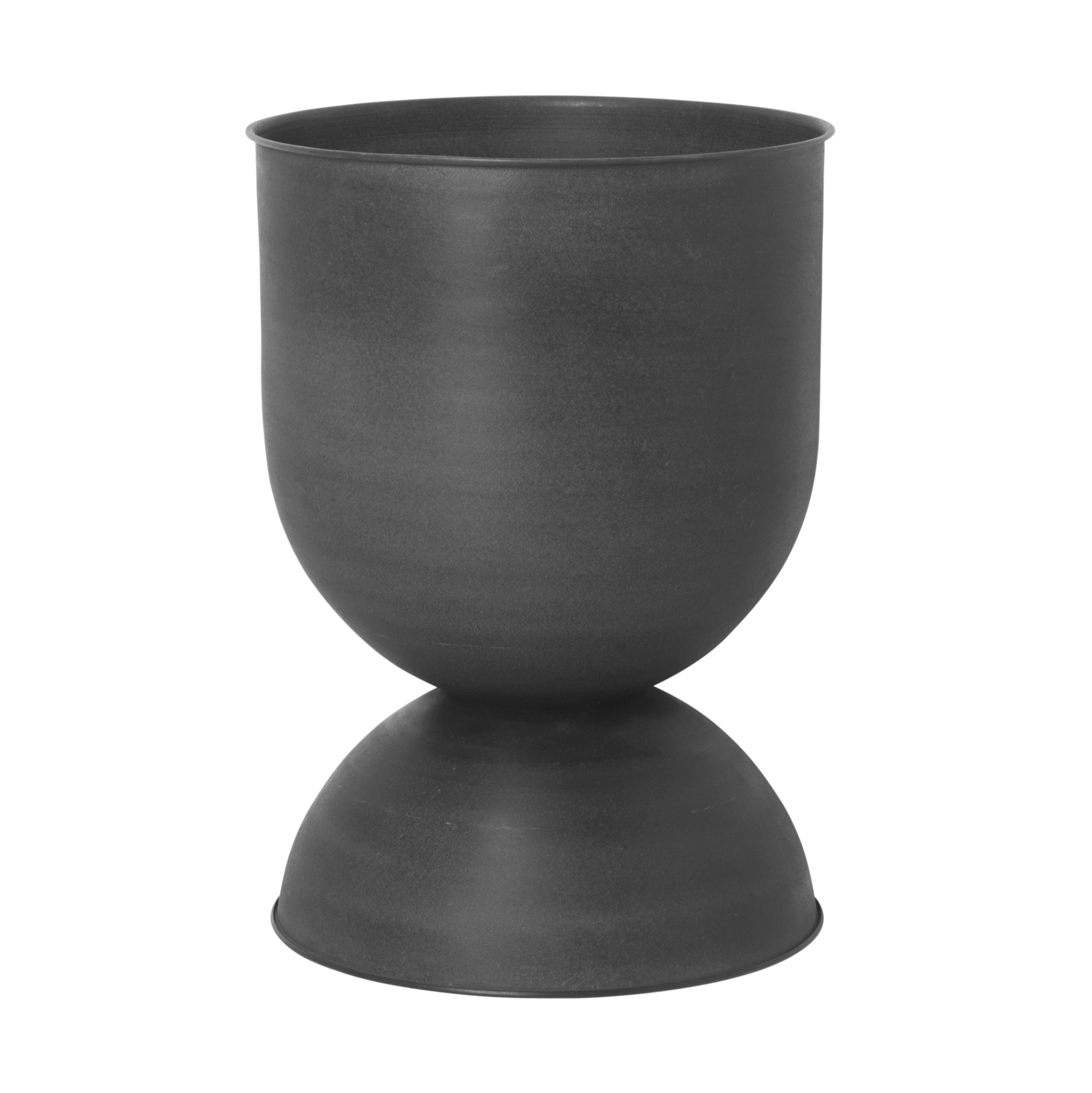 Bloempot Hourglass M zwart
