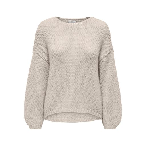 ONLY Nordic Life Striktrøje, Pumice Stone, L