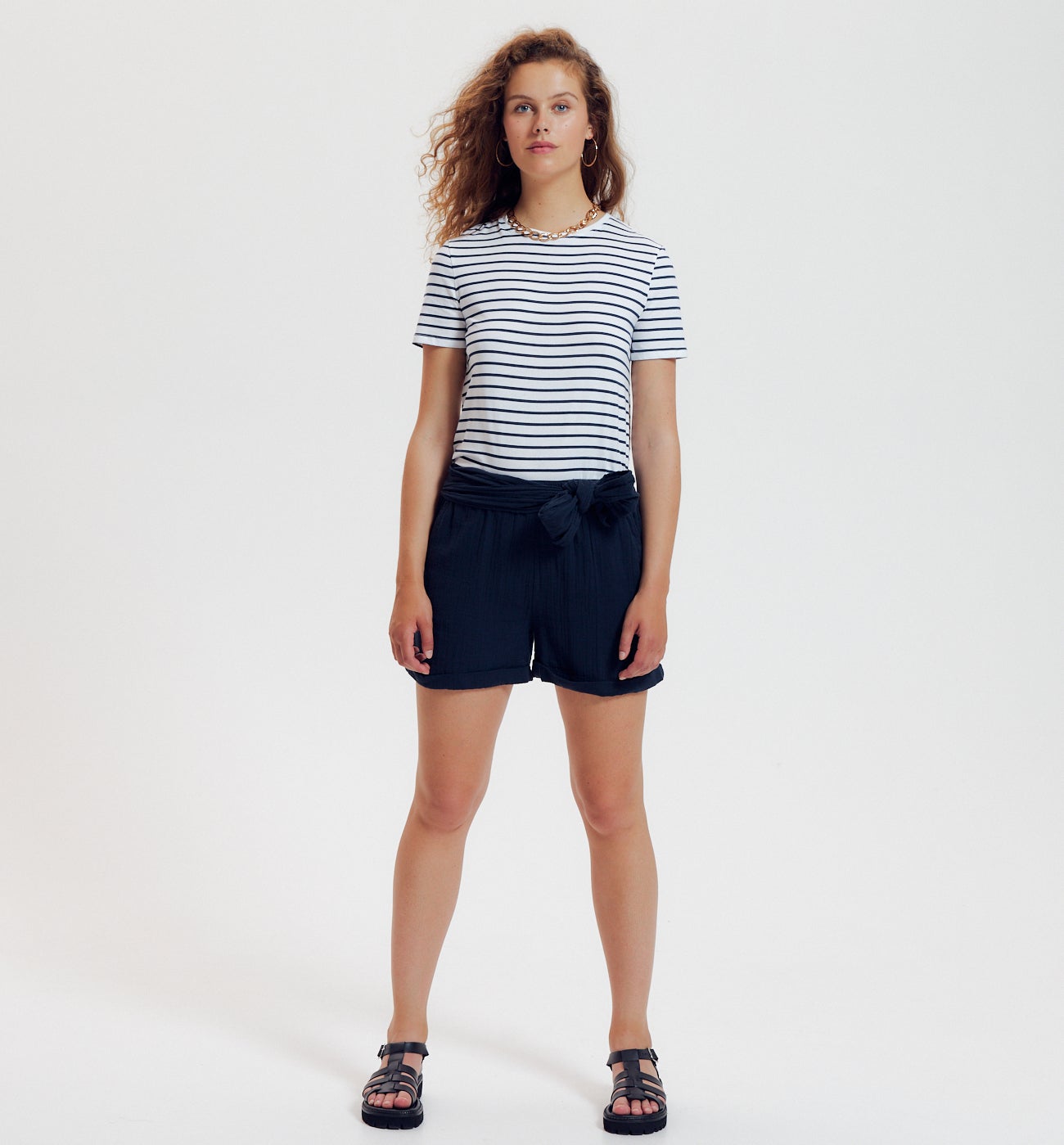 T-shirt marinière Femme - Rayé marine
