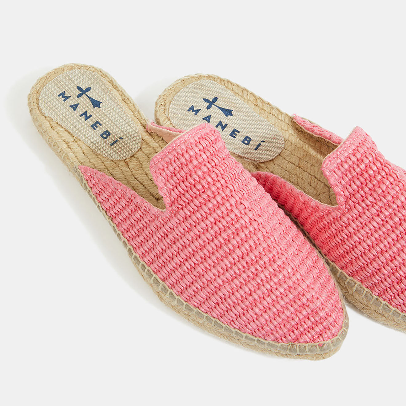 Manebi Mules Espadrilles rose fushia