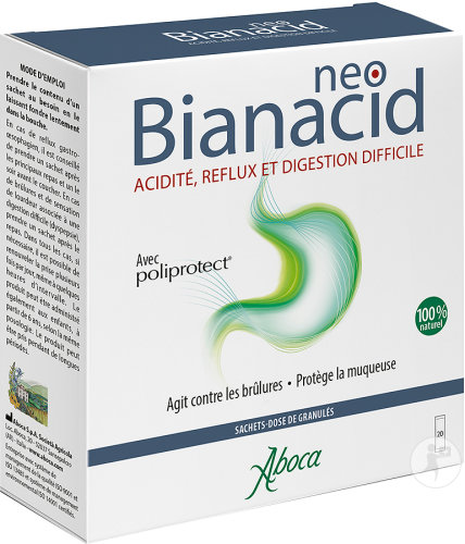 Aboca Neobianacid Goût Menthe Reflux Acidité Et Digestion Difficile 20 Sachets