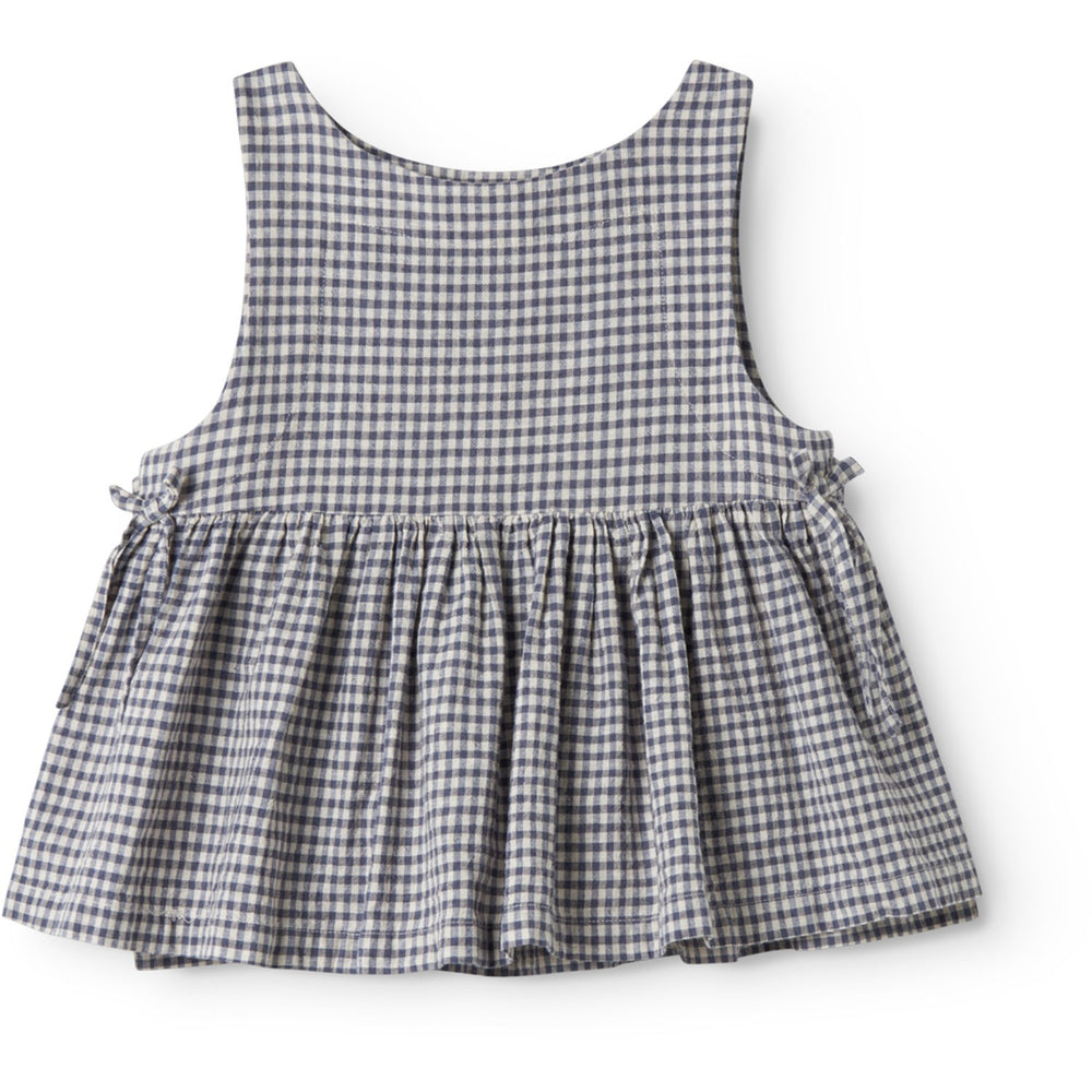 Køb MarMar Cotton Linen Marine Check Tarame Top