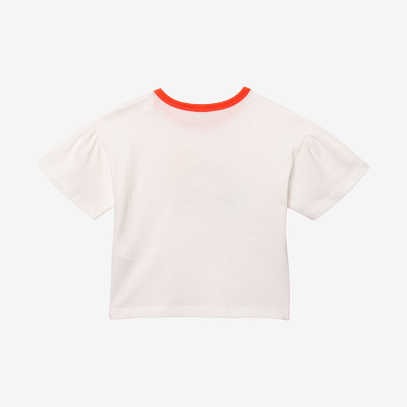 T-shirt bébé fille arc-en-ciel brodé beige Catimini Beige