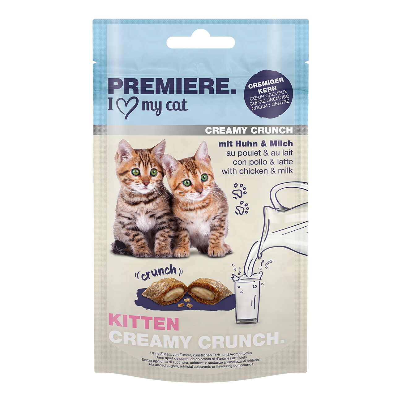 PREMIERE Kitten Creamy Crunch mit Huhn & Milch 6x60g