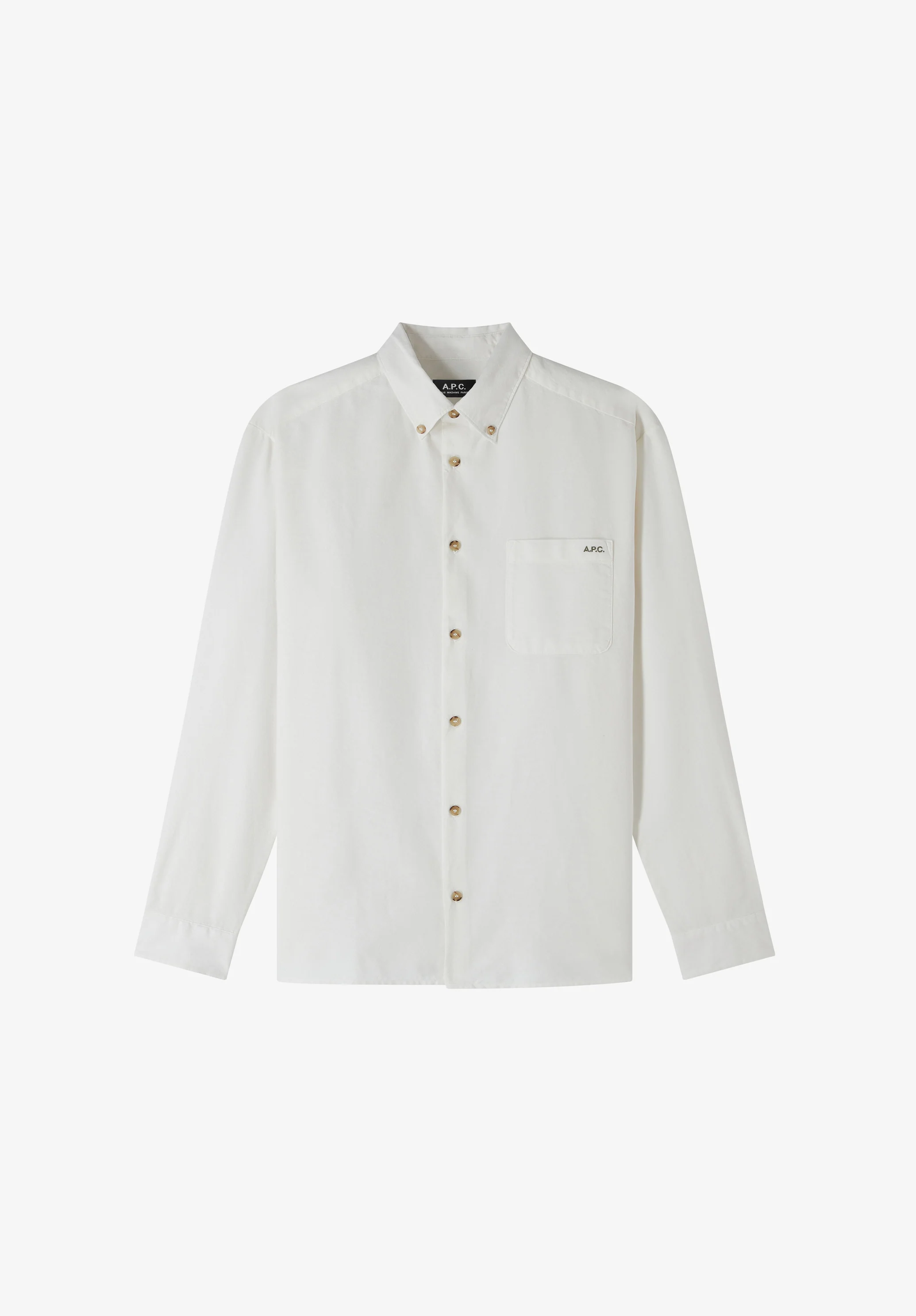 chemise mateo logo - Blanc casse