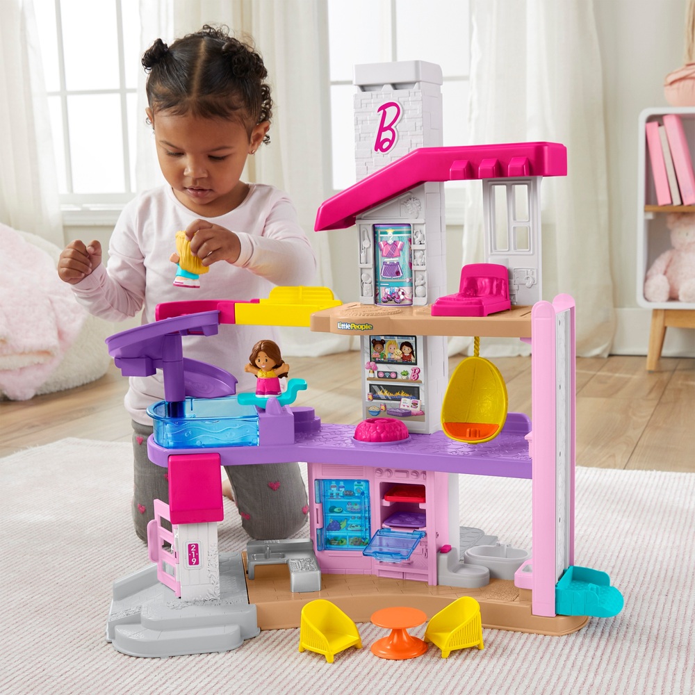 Fisher-Price Little People Barbie Little DreamHouse Spielset, Figuren und Zubehör