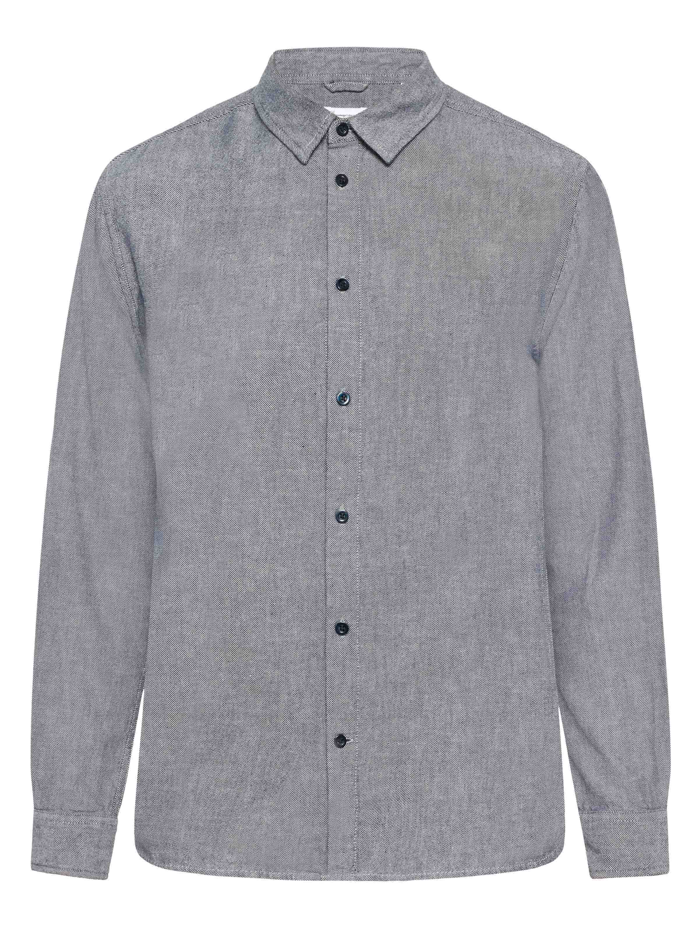 Knowledge Cotton Apparel Flanellhemd Heavy Twill Flannel Shirt Night Sky