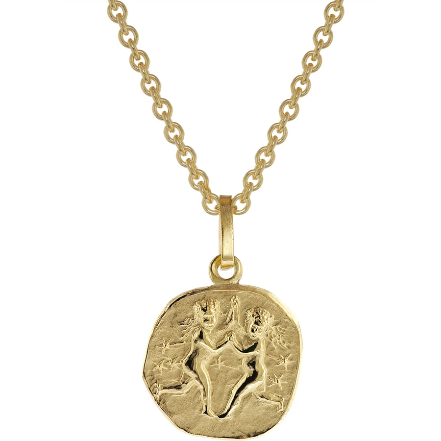 trendor Sternzeichen für Kinder Zwilling Gold 333 Anhänger + Kette gold