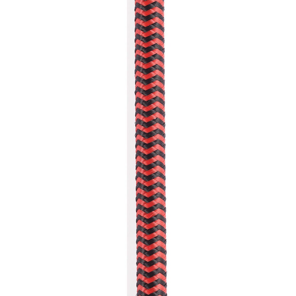 D'Addario PW-BG-20RD Braided instrumentkabel rood 20ft (6 m) recht-recht