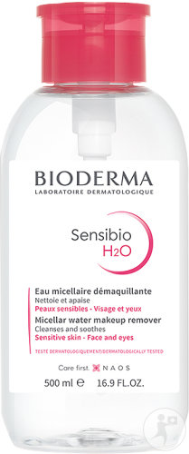 Bioderma Sensibio (Créaline) H2O Eau Micellaire Démaquillante Nettoyante Peaux Sensibles Pompe 500ml