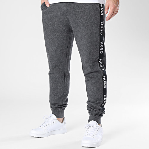Pantalon Jogging A Bandes Sporty Logo 50496995 Gris Anthracite Chiné