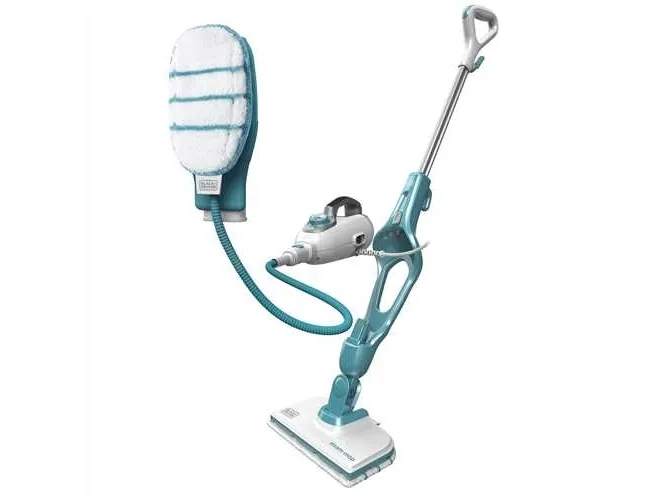 BLACK DECKER FSMH1351SM - Damprenser - stav - hvid/turkis
