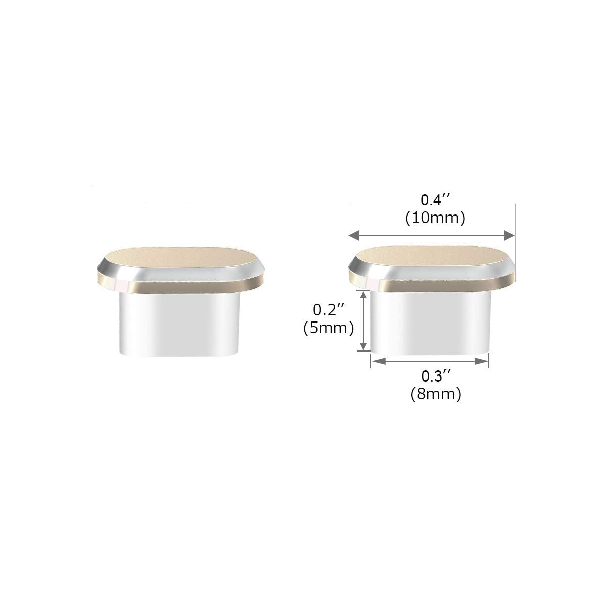 (5er Set) USB C Anti-Staub Metall Schutzstecker Anschlusskappen für Laptop / Notebook / Smartphones - Bunt