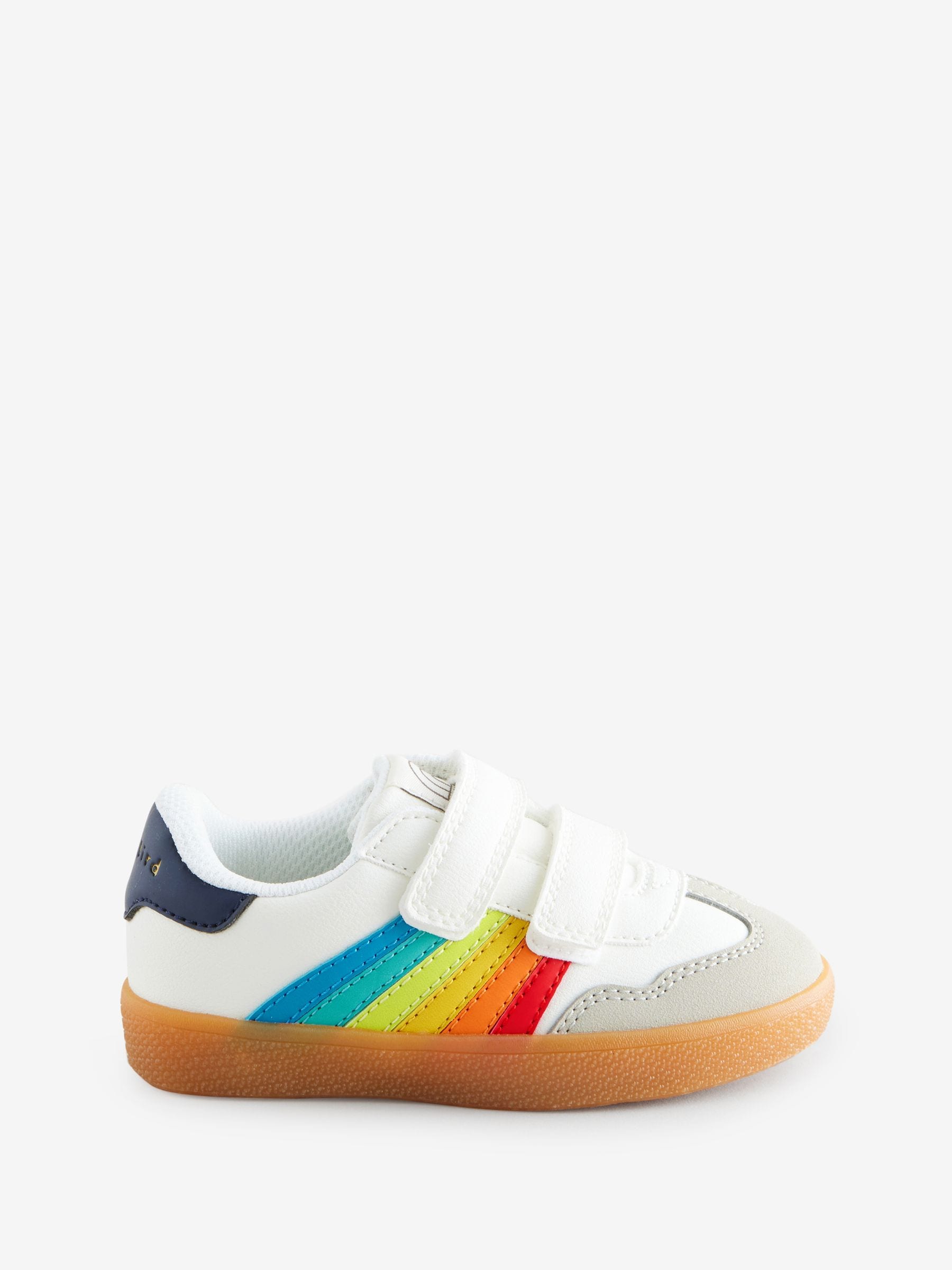 Little Bird by Jools Oliver Gum Sole sneakers met regenboogstrepen