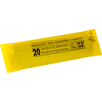 Komo Huisvuilzakken + Sluitstrips 20 Stuks