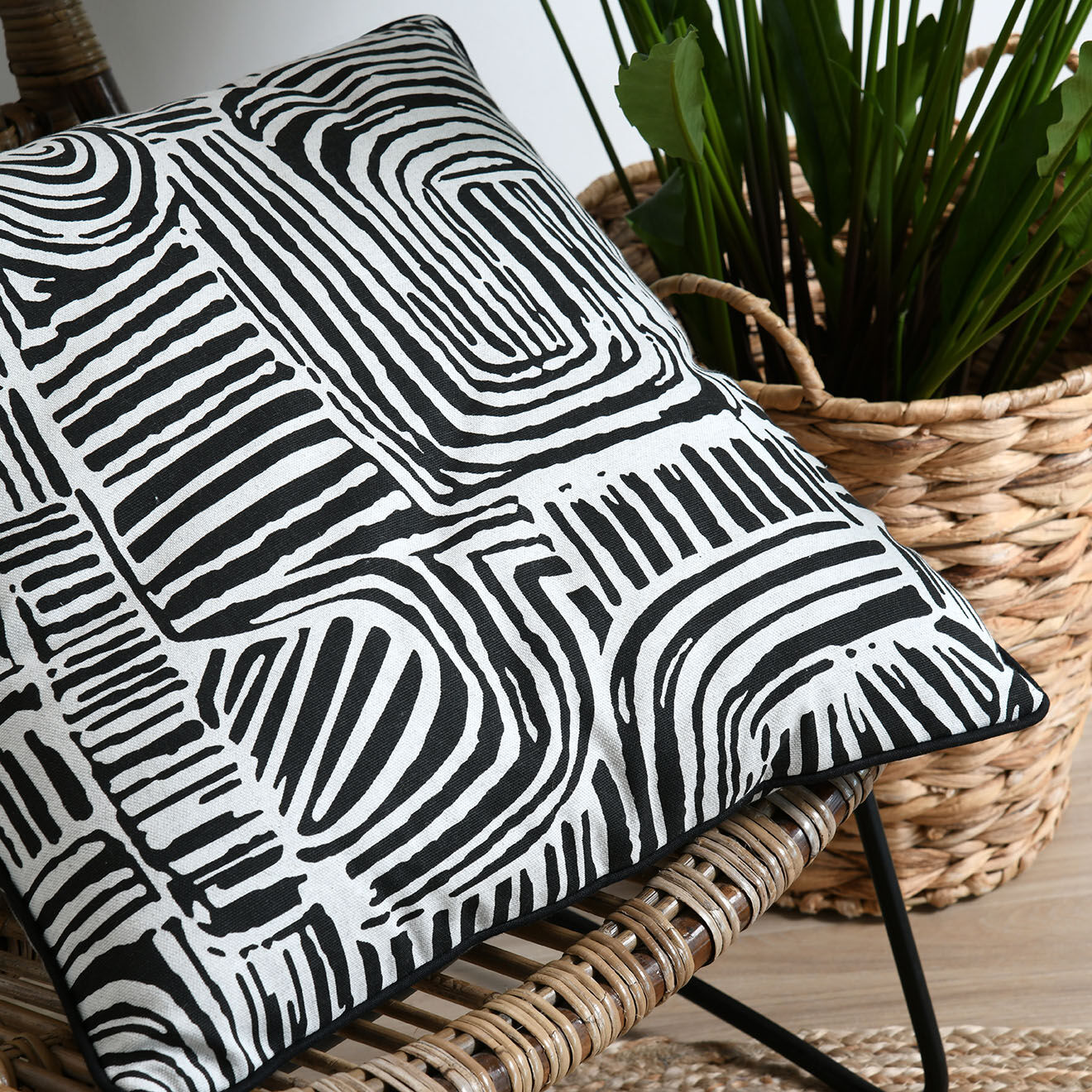 Stof Coussin Liam noir - 50x50 cm
