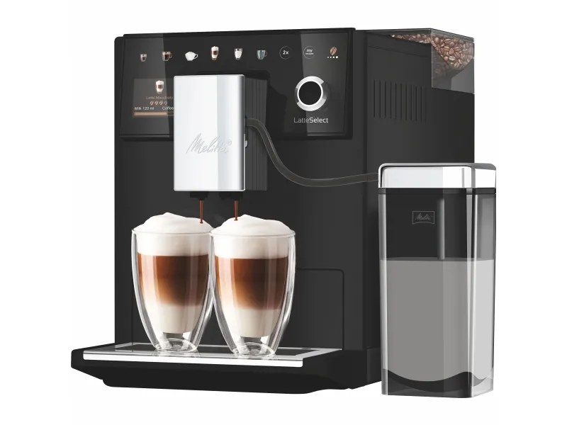 Melitta 630-212, Espressomaskine, 1,8 L, Kaffebønner, Indbygget kværn, 1400 W, Sort