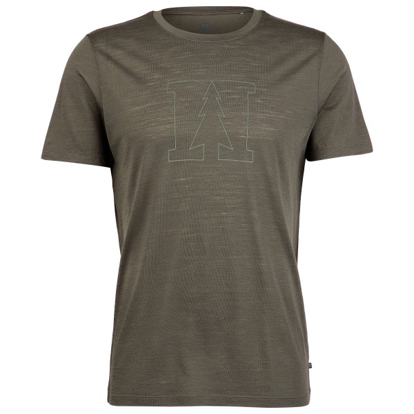 Heber Peak - MerinoMix150 PineconeHe. Logo T-Shirt - Haut en mérinos