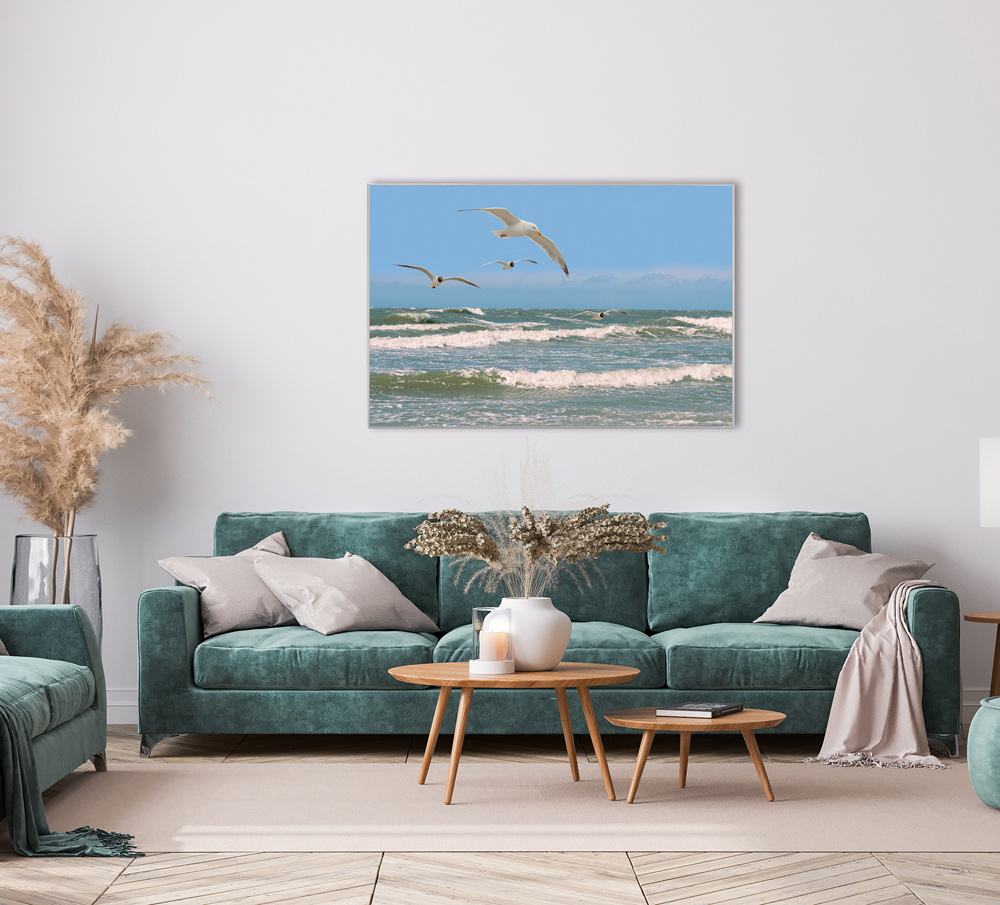 Akustikbild MÖWEN 80x120cm, 7kg