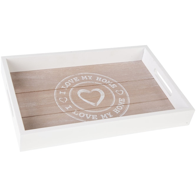 Tablett - I Love My Home - aus Holz - verschiedene Größen