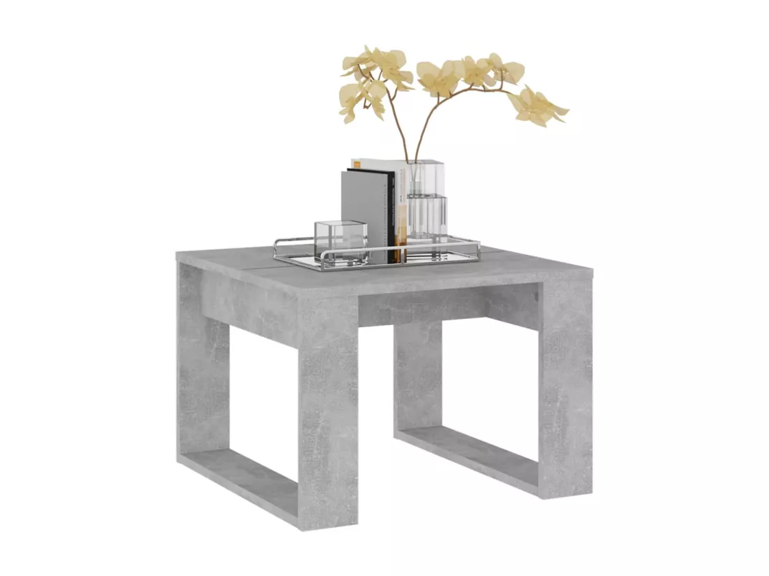 Table d'appoint Gris béton 50x50x35 cm Aggloméré