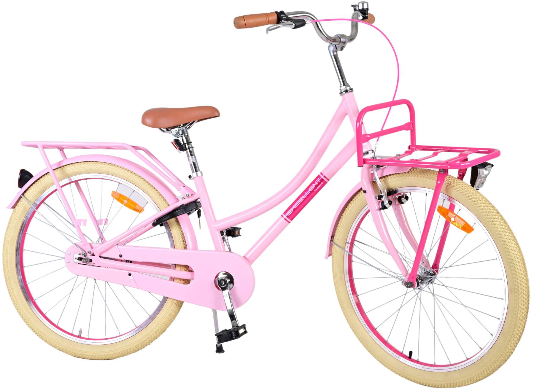 TPFSports Excellent Kinderfahrrad - Mädchen - 24 Zoll - Rücktritt + Handbremse - Grün