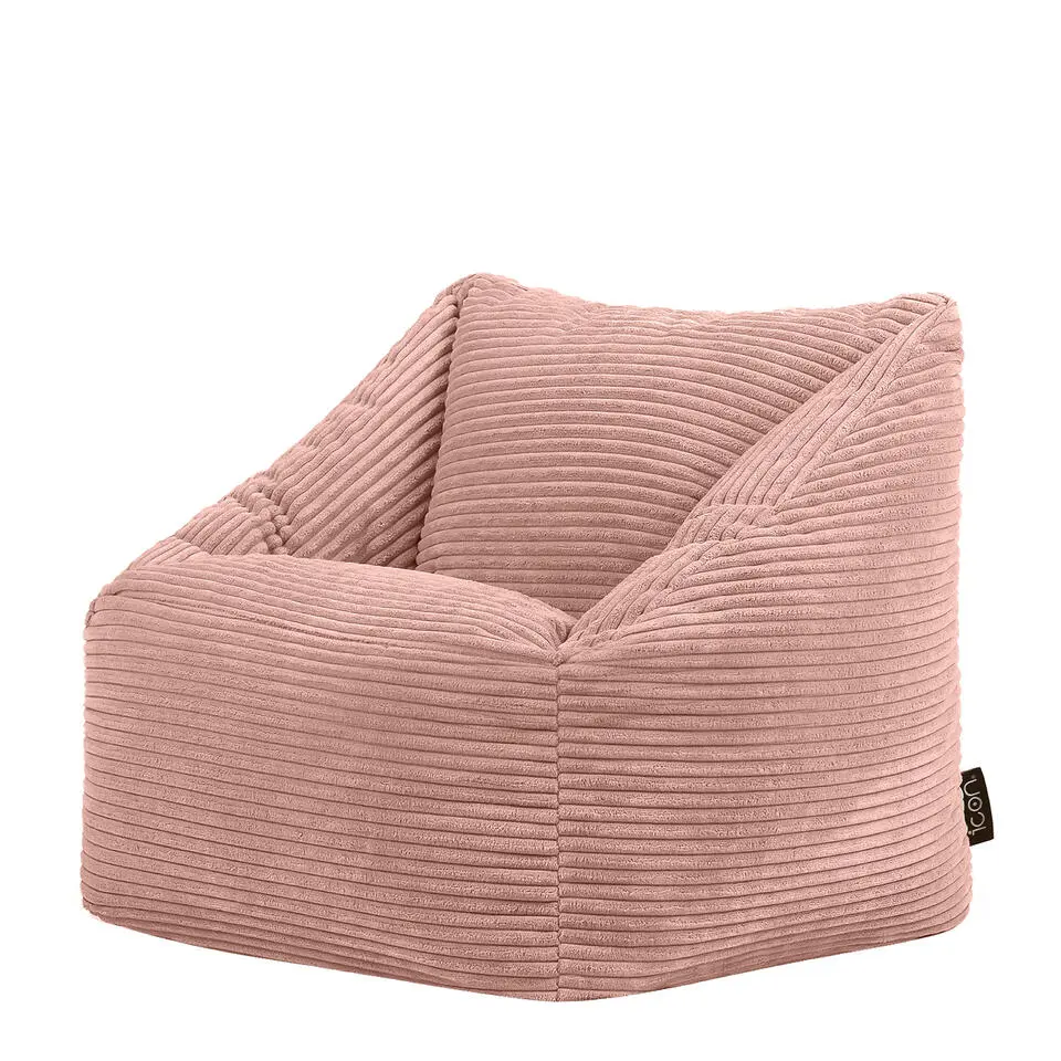 icon Kinderzitzakken Morgan - Corduroy Zitzak met Vulling - Oud roze