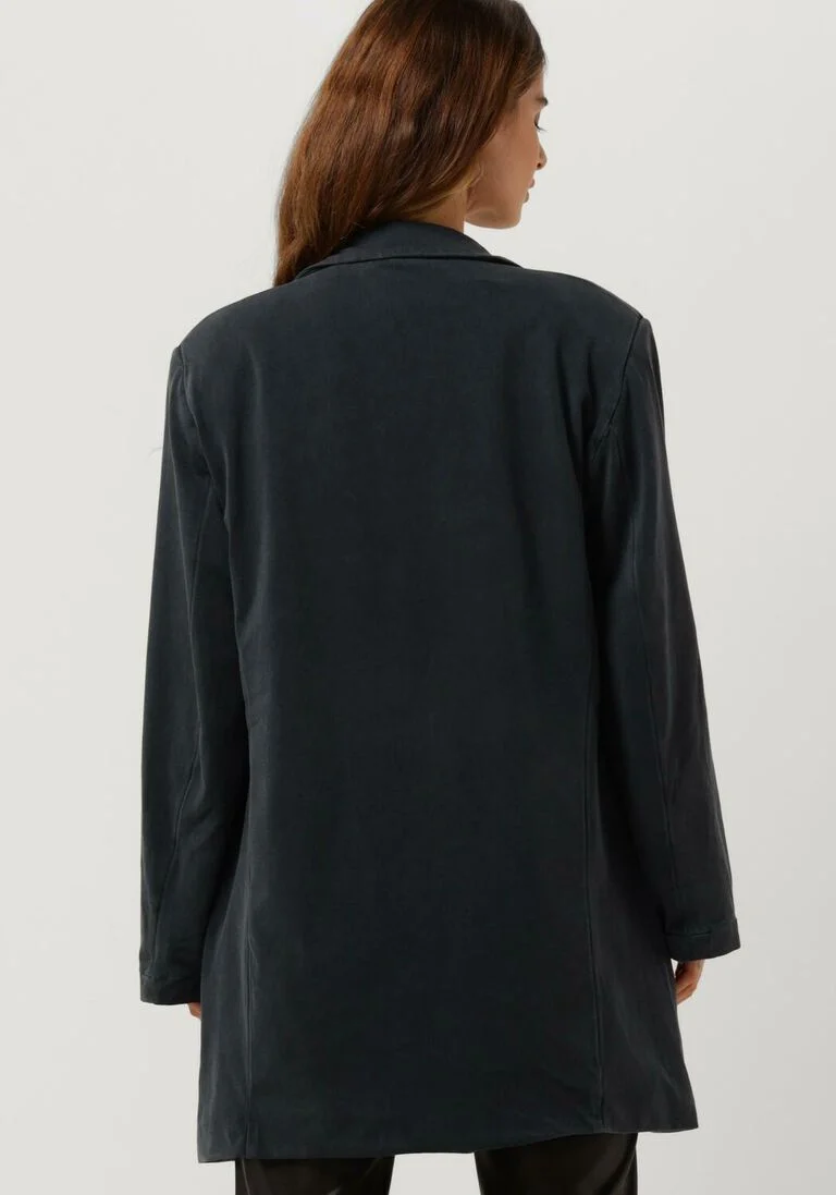 10DAYS donkergrijze 10days blazer statement blazer washed jersey