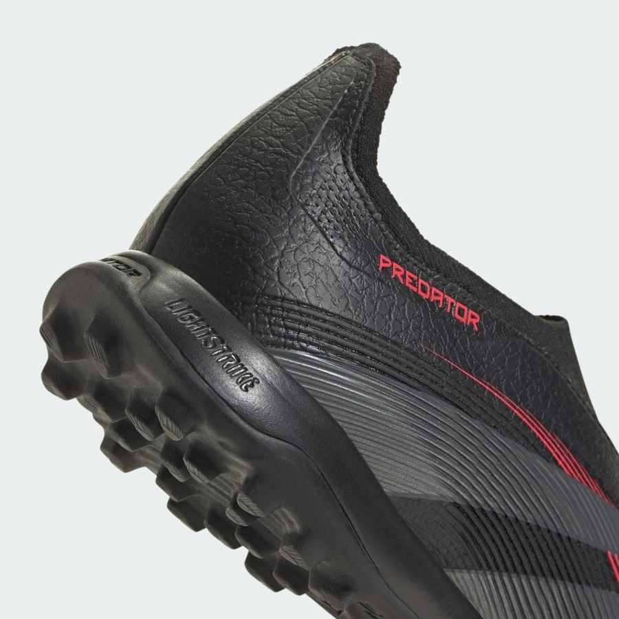 adidas Predator League Laceless TF Stealth Victory - Noir/Gris/Lucid Red
